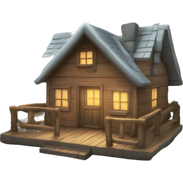 Cozy cabin emoji