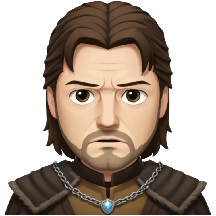 Eddard Stark face character face only front face  emoji