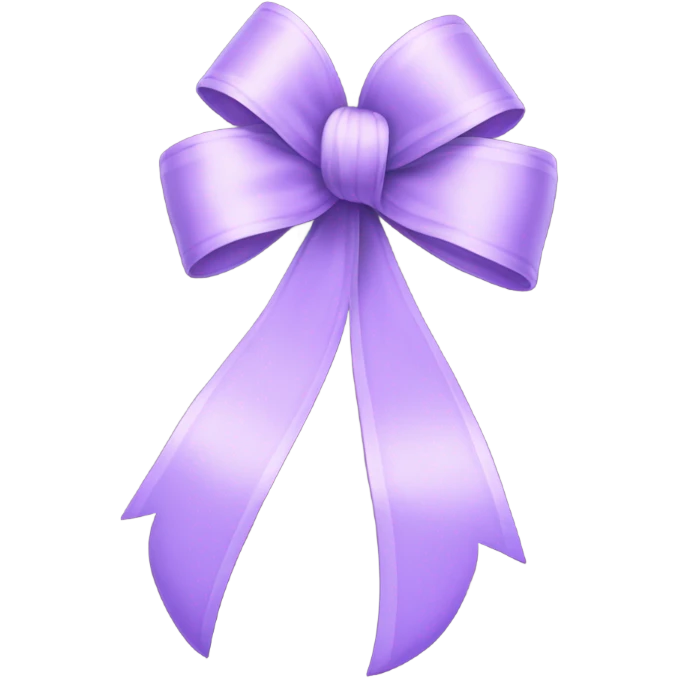 Lilac bow emoji