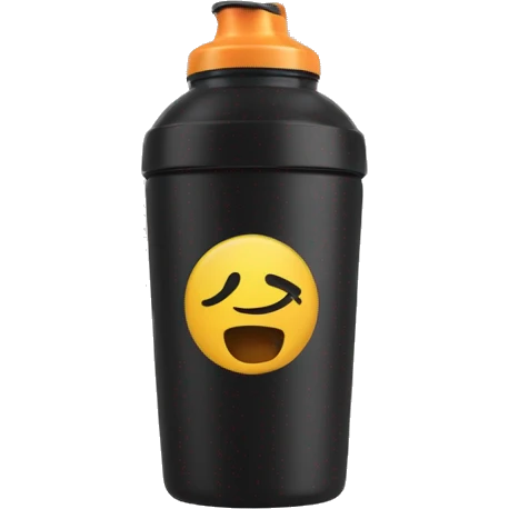 black fitness shaker emoji