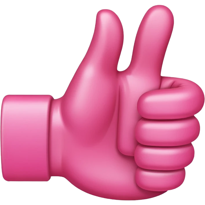 Pink thumbs up emoji