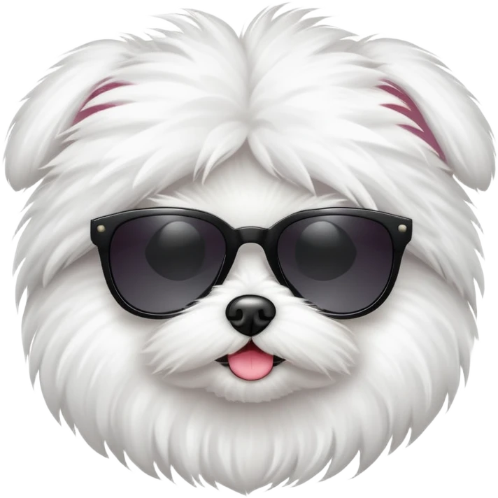 Malteese wearing sunglasses emoji