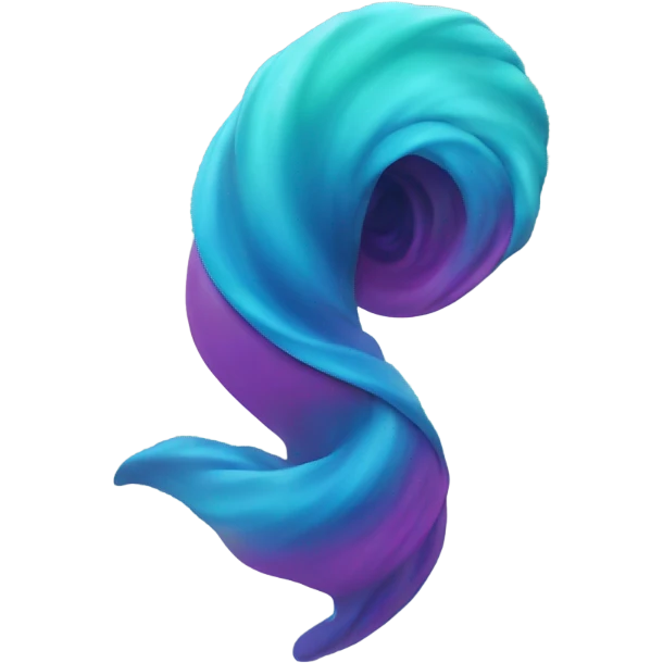 Colored swirl LIKE TORNADO TAIL emoji