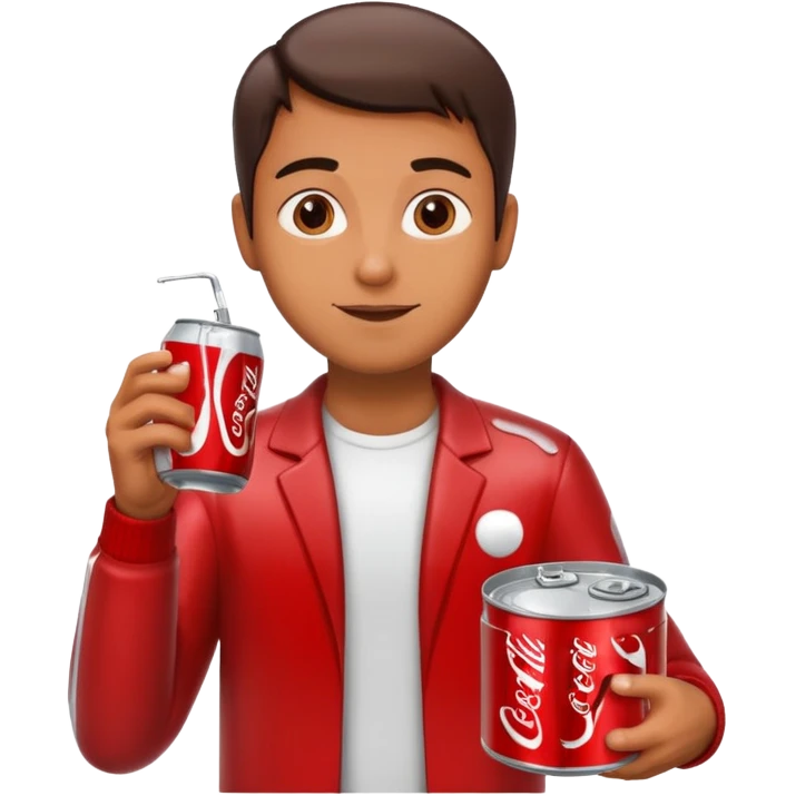 man with coke tin emoji