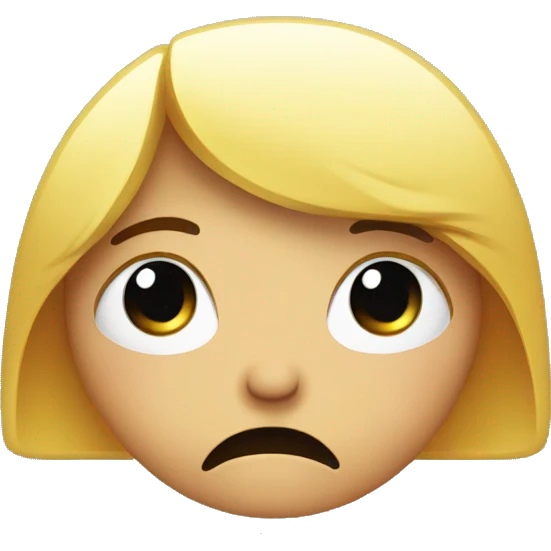 Crying face emoji