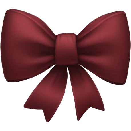 Dark Red bow emoji