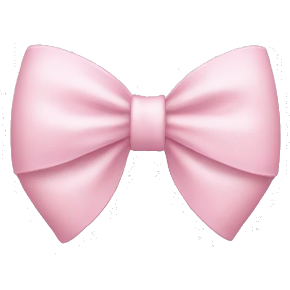 Light pink bow emoji
