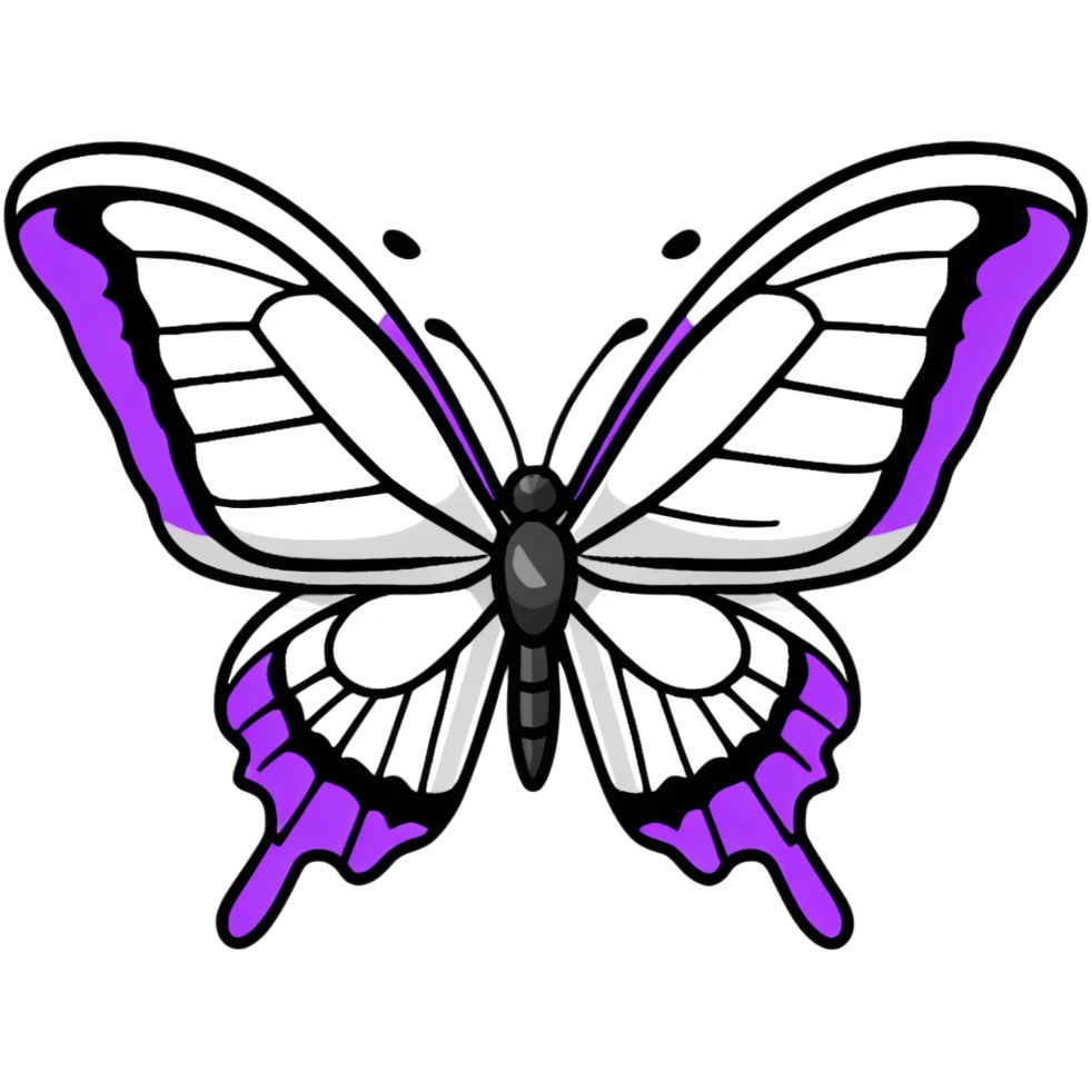 colorful butterfly wing emoji