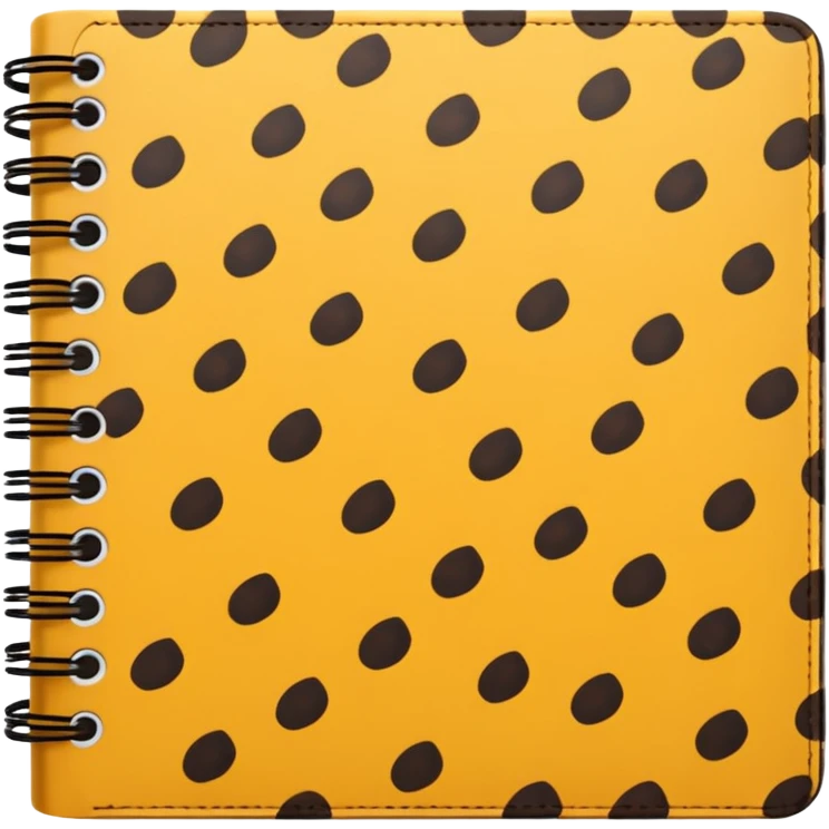 leopard patterned notebook emoji
