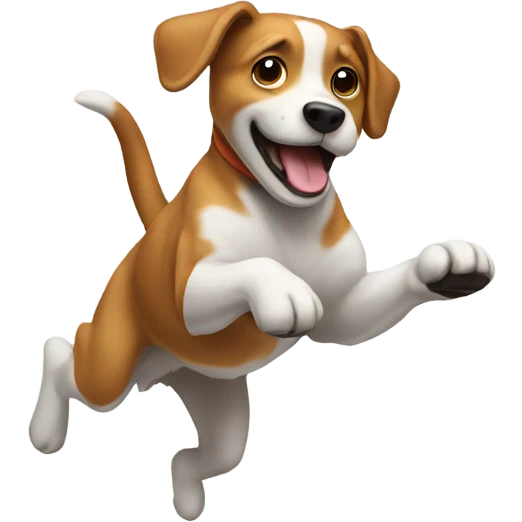 dog jumping emoji