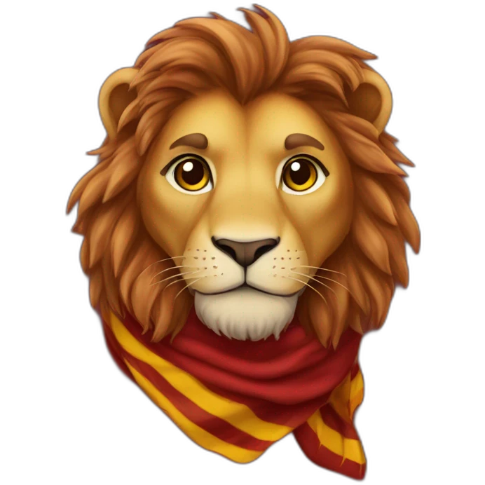 Gryffindor lion scarf hogwarts emoji