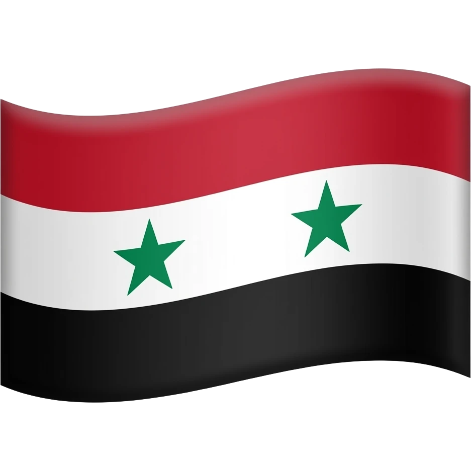 علم الثورة السورية emoji