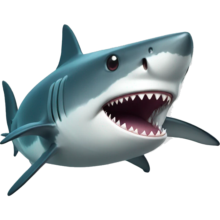 shark in ocean emoji