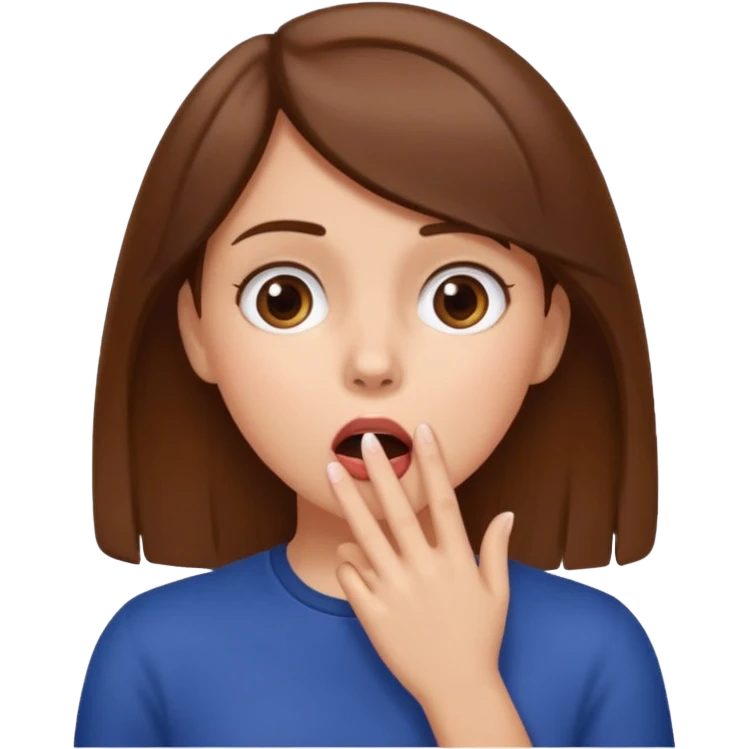 şaşırma eli ağzına götürme, kız emoji