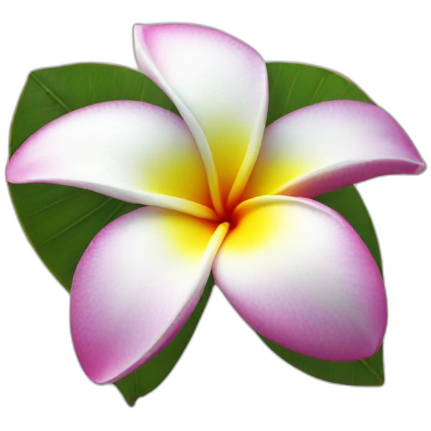 Plumeria flower emoji