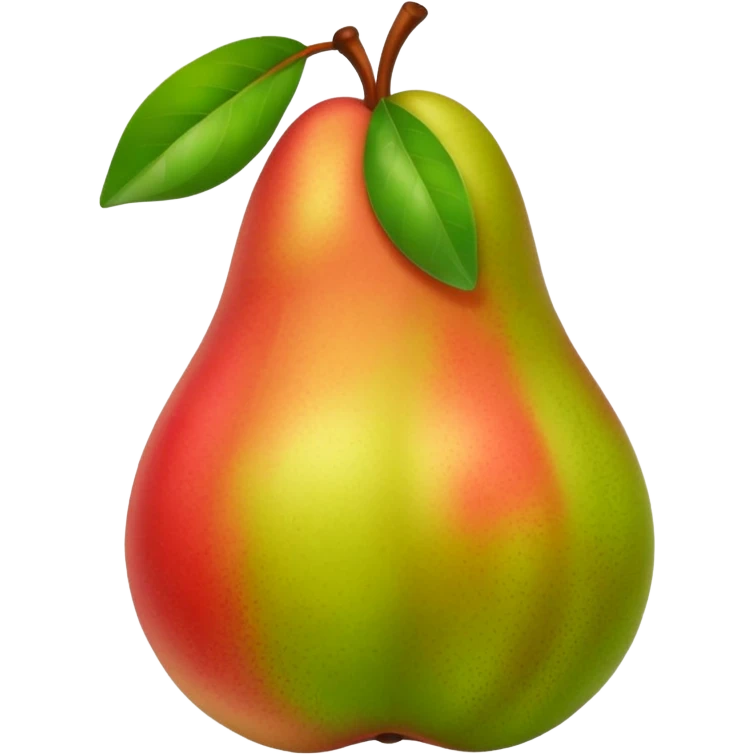 pear with red blush  emoji