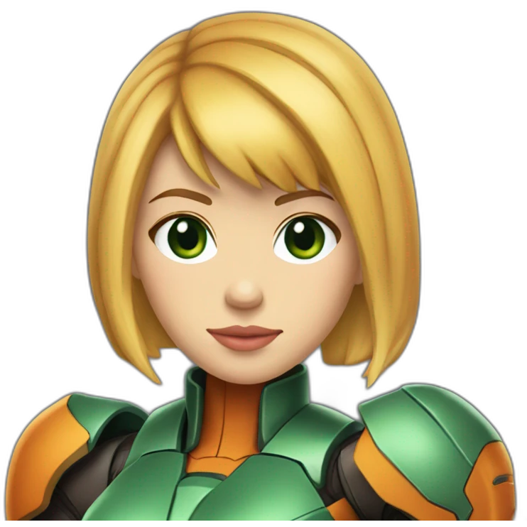Scarlett johansson dressed like samus aran emoji