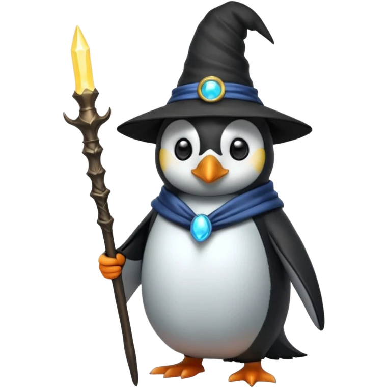 Penguin Wizard emoji