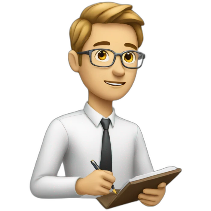 someone taking notes emoji