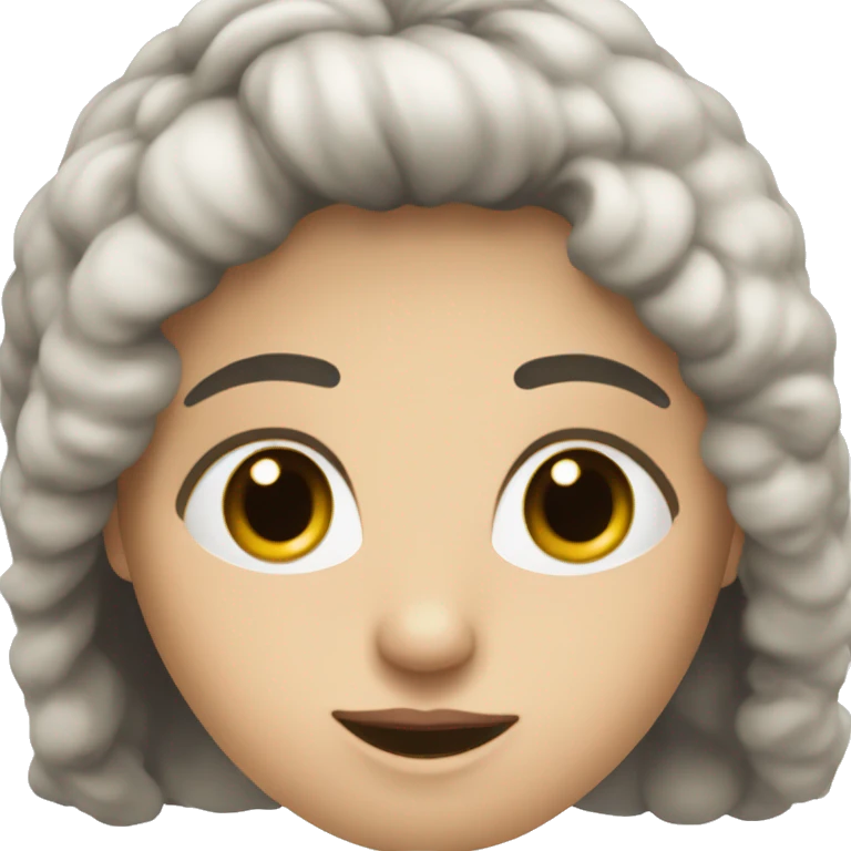 девушка с черными волосами emoji