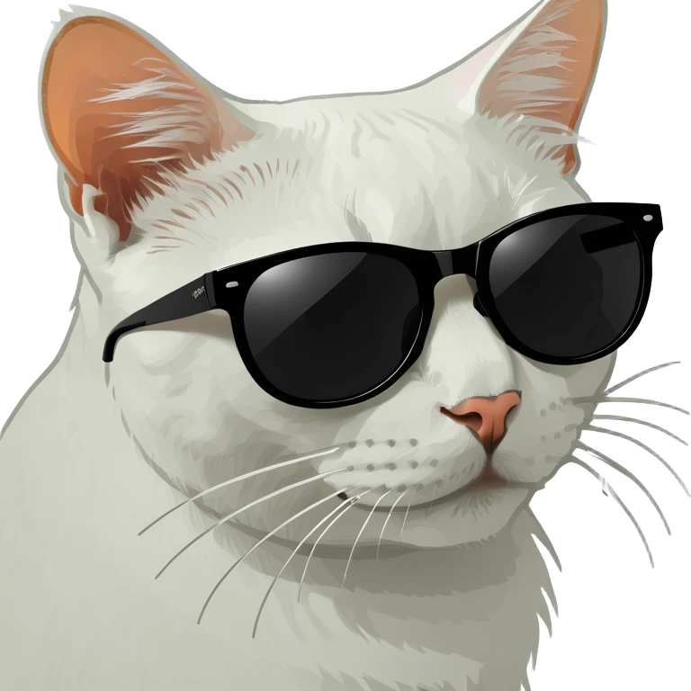 Cat with sunglasses emoji