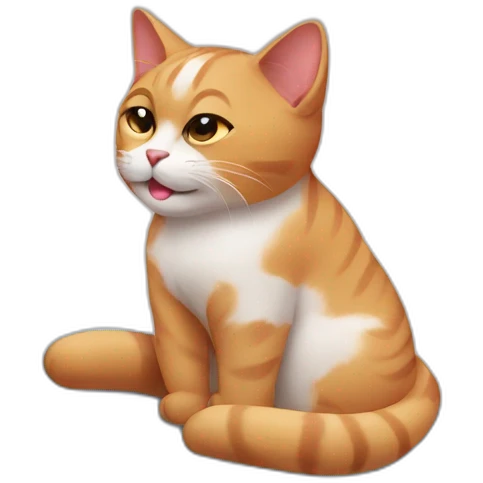 cat getting a massage emoji