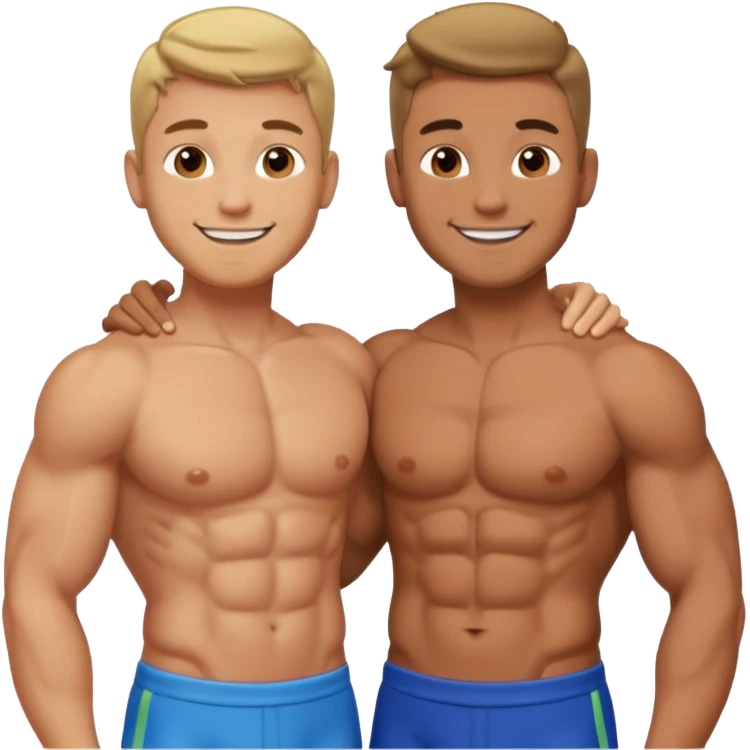 Gay men with no clothes on emoji