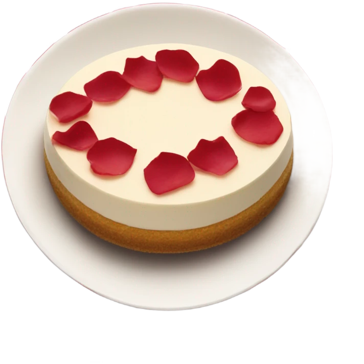 Dark red Rose cheesecake emoji
