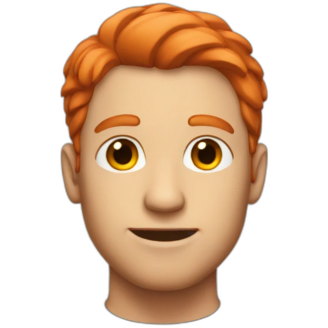 man with red hair emoji