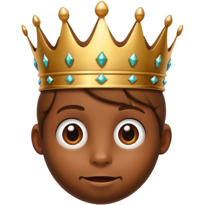 There is a hazelnut with a crown on his head emoji
