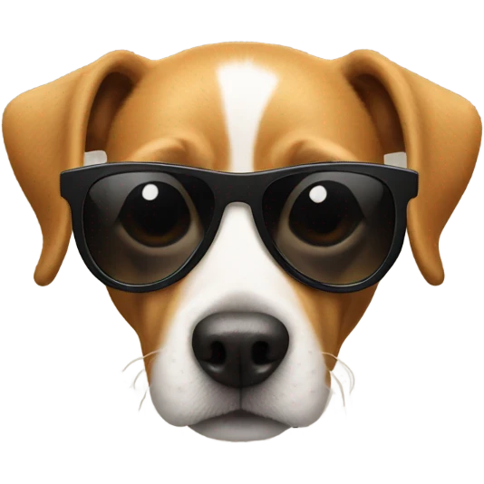 dog with sunglasses emoji