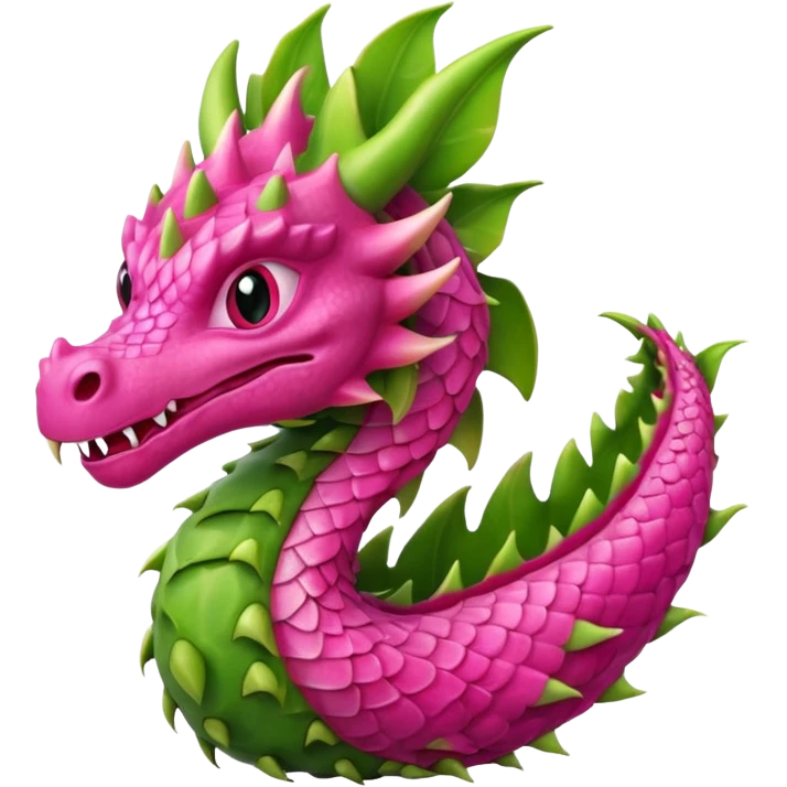 a dragon with the design of a dragon fruit emoji