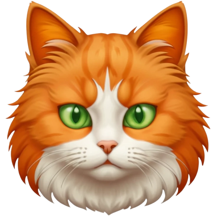 a cat is sad and mad emoji