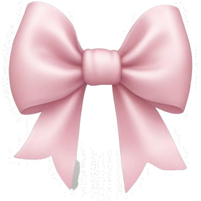light pink bow emoji