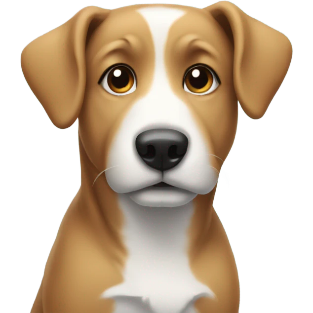 Dog with snow on back emoji