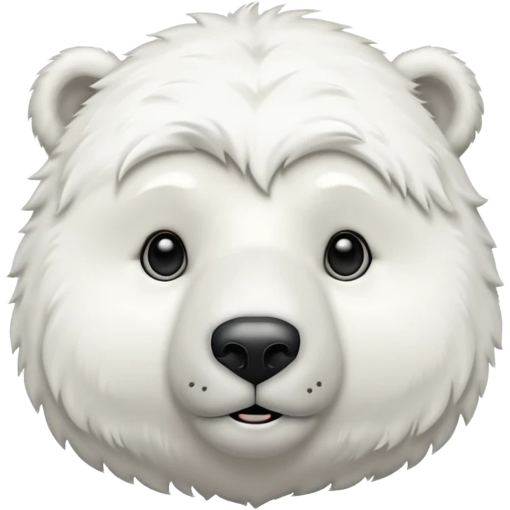 simple and cute polar bear emoji