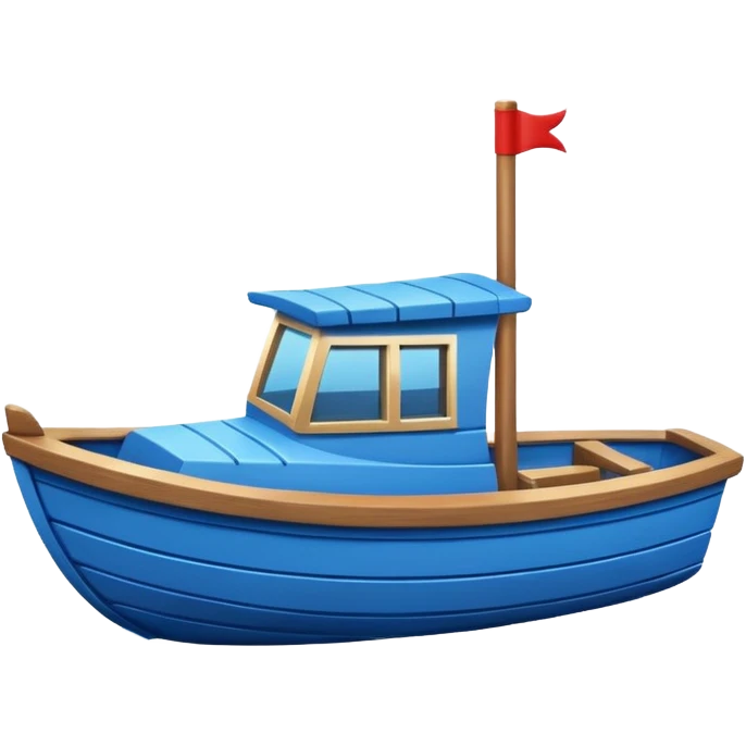 blue Boat emoji