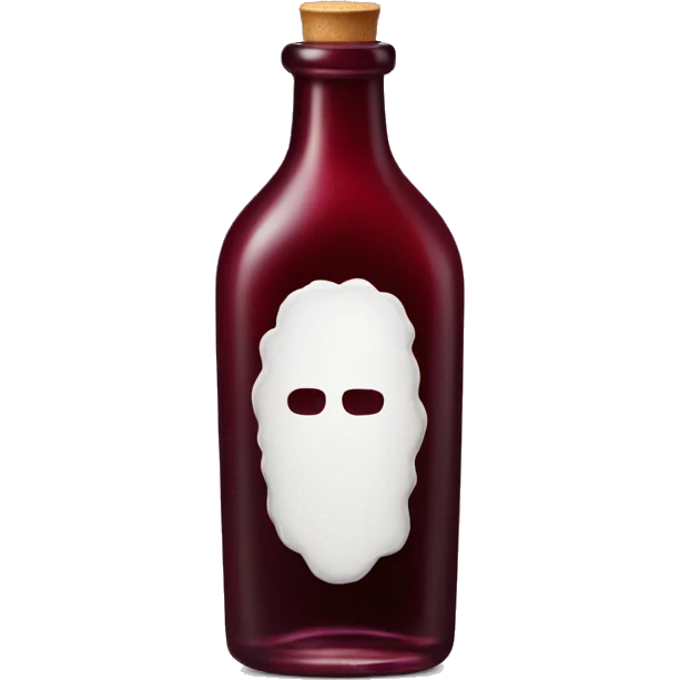 fancy bottle with dark red liquid  emoji