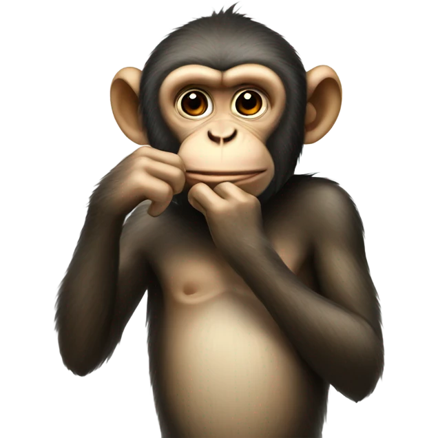monkey picking its nose  emoji