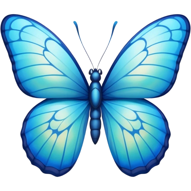 Blue butterfly emoji