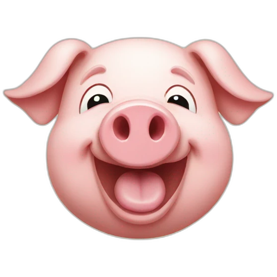 happy pig emoji