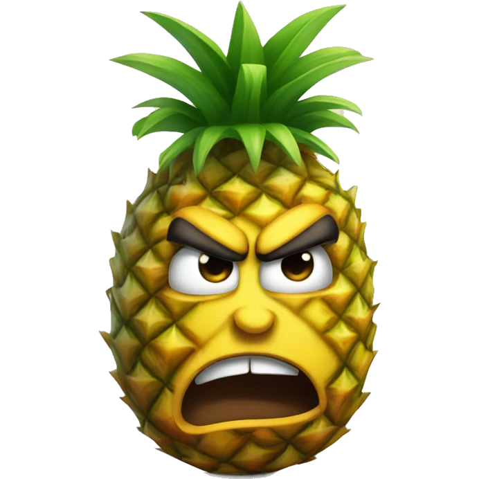 Angry pineapple  emoji