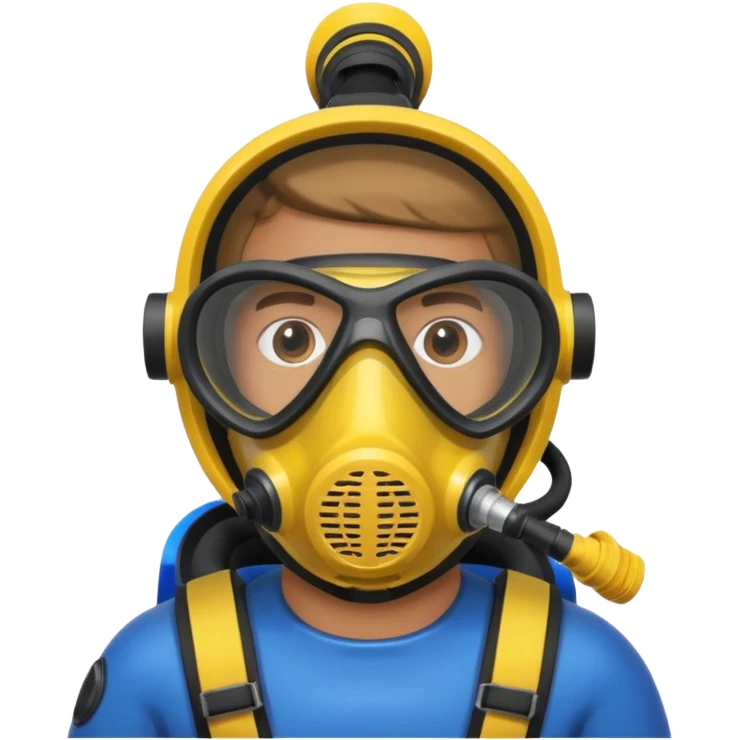 man with scuba mask   emoji