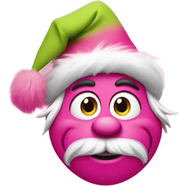Pink grinch emoji