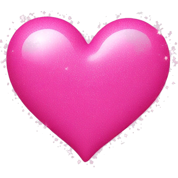 Sparkly pink hearts  emoji