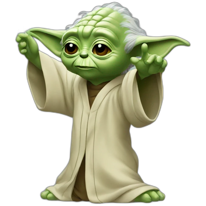 yoda make a dab emoji