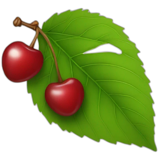 Cherry leaf emoji