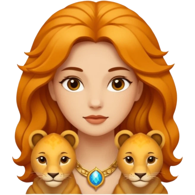 Leo woman zodiac emoji