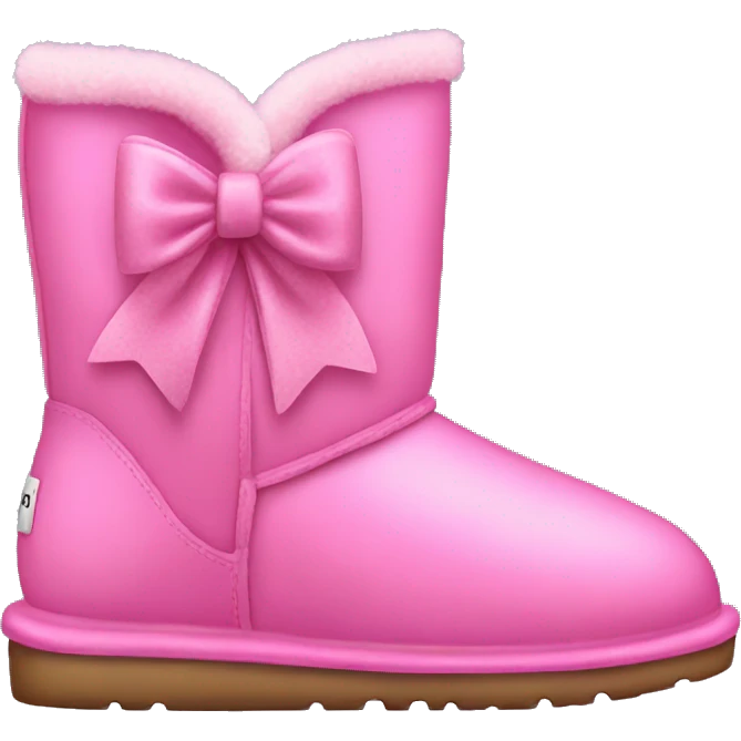 Pink uggs with bows emoji