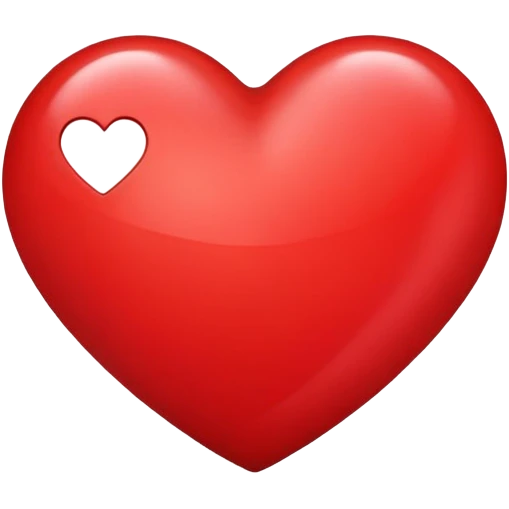 Heart with a Y in it emoji